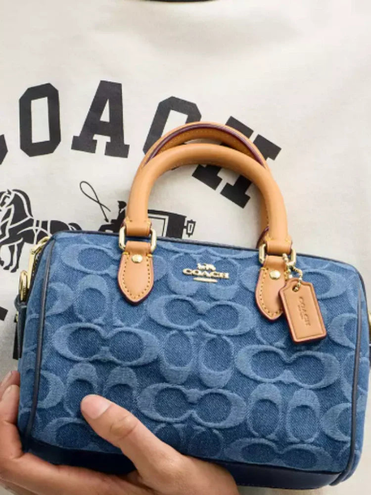 MINI ROWAN SATCHEL BAG IN SIGNATURE CANVAS