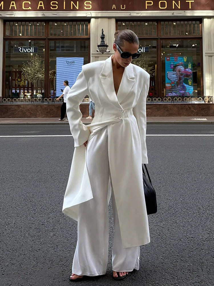 LONG FUR LAPEL COAT