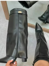 BLACK LEATHER