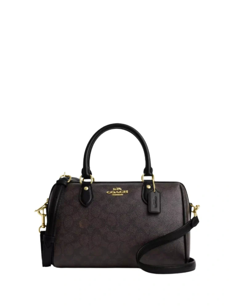 ROWAN SATCHEL TAS IN SIGNATURE CANVAS