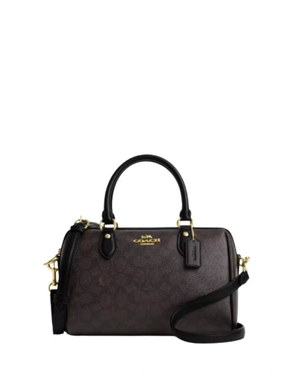 ROWAN SATCHEL TAS IN SIGNATURE CANVAS