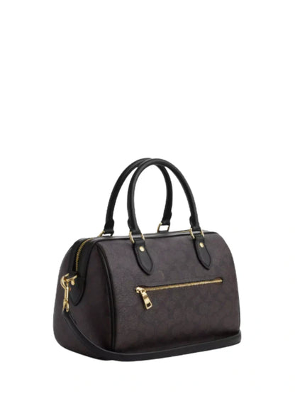 ROWAN SATCHEL TAS IN SIGNATURE CANVAS