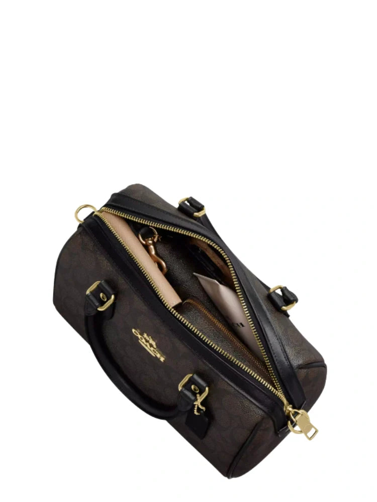 ROWAN SATCHEL TAS IN SIGNATURE CANVAS