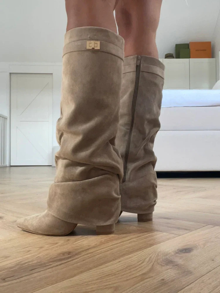 SUEDE BOOTS FOR AUTUMN
