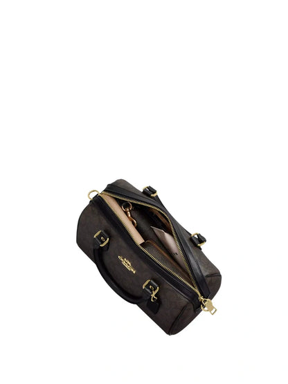 MINI ROWAN SATCHEL BAG IN SIGNATURE CANVAS