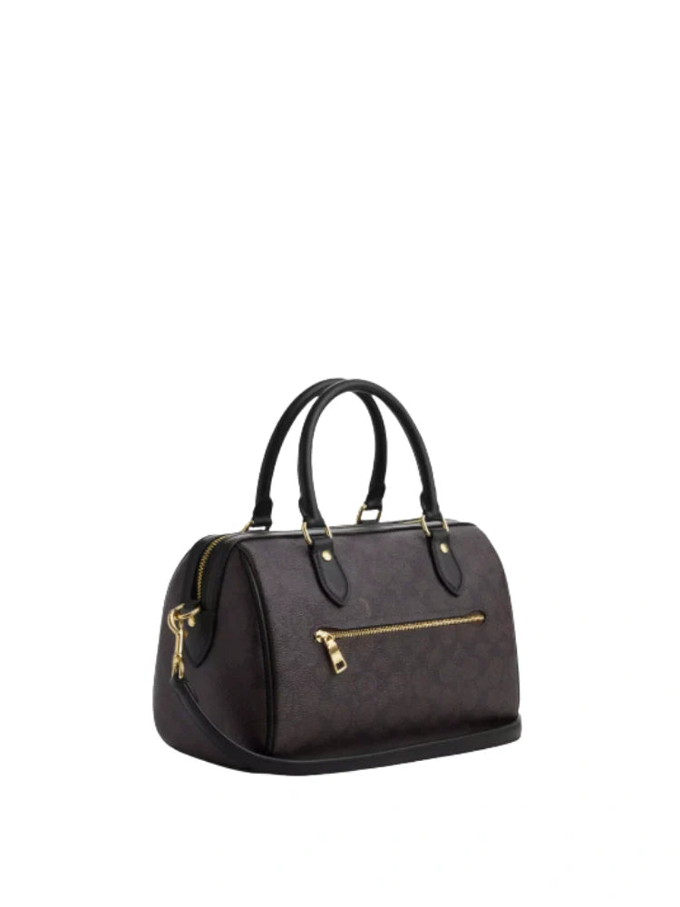 MINI ROWAN SATCHEL BAG IN SIGNATURE CANVAS