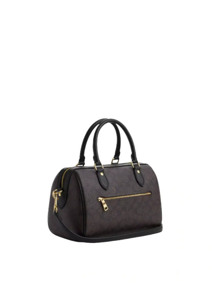 MINI ROWAN SATCHEL BAG IN SIGNATURE CANVAS