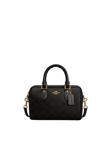 MINI ROWAN SATCHEL BAG IN SIGNATURE CANVAS