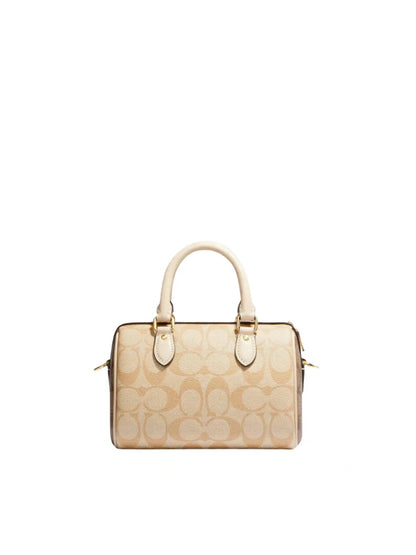 MINI ROWAN SATCHEL BAG IN SIGNATURE CANVAS