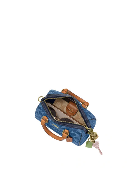 MINI ROWAN SATCHEL BAG IN SIGNATURE CANVAS