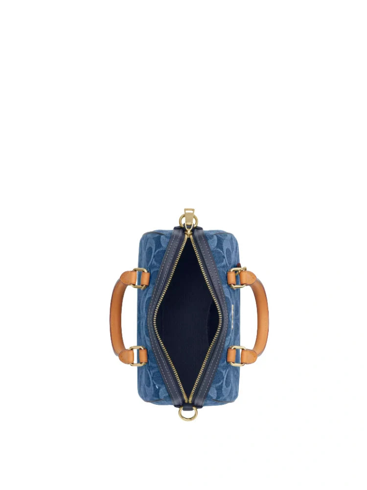 MINI ROWAN SATCHEL BAG IN SIGNATURE CANVAS